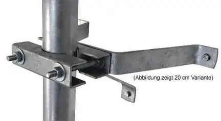 50cm Sat Mauerhalterset / Masthalter - XmediaSat MH500/60  Wandabstand: 50 cm feuerverzinkt rostfrei