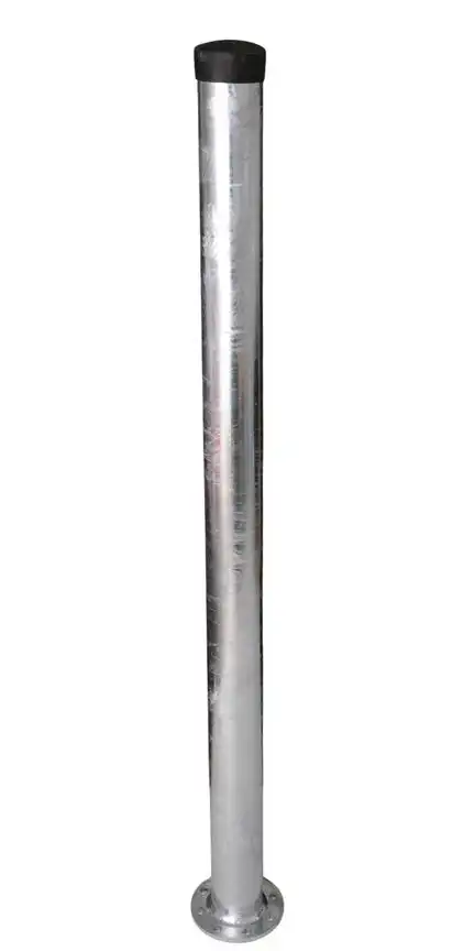 1m Antennenmast mit Fuß - XmediaSat STFM 060037RP Masthöhe: 100 cm Ø: 60 mm mit runder Grundplatte feuerverzinkt rostfrei