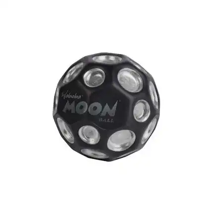 Waboba 3250613  Moon Ball DARK SIDE OF THE MOON – am Höchsten Springender Gummiball – Patentiertes Original-Design – Ballkrater Erzeugen beim Aufprall EIN knallendes Geräusch – Leicht Greifbar – Flummies für Kinder - 65mm DARK SIDE OF THE MOON