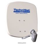 4 Teilnehmer Sat-Anlage - TechniSat DigiDish 45B +Ultra QUAD LNB 