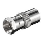 Wentronic 11624  F-Adapter F-Stecker auf Koaxkupplung 