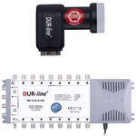 Multischalter Set 5/16 - DUR-line MS-S 5/16-Q für 16 Teilnehmer 