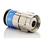 50 Stück - F-Stecker / Push-On F-Stecker 6.8 mm OVZ 027 / F-6-TD SELF 