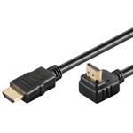 Wentronic 31917  HDMI Kabel HiSpeed/wE G-90° 2 m schwarz 