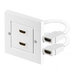 Wentronic 51723  HDMI Anschlussdose mit 2 HDMI Anschluss 
