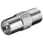 F-Adapter F-Kupplung auf Koaxstecker 