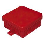 10 Stück - Verbindungsdose Gehäuse 85 x 85 x 37mm rot für Montage in 