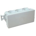 10 Stück - Verbindungsdose Gehäuse 88 x 42 x 37mm grau für Montage in 