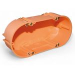 10 Stück - Gerätedose Gehäuse oval Ø68 Tiefe: 48 mm für Montage in der 