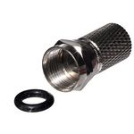 F-Stecker / F-Aufdrehstecker FS8.2D 8.2 mm 8.2mm mit Dichtring 