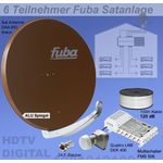 6 Teilnehmer Sat-Anlage - Fuba SProfi85 HS06B 