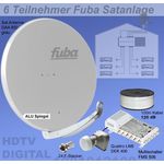 6 Teilnehmer Sat-Anlage - Fuba SProfi85 HS06G 