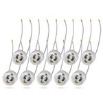 10x GU10 Lampenfassung Sockel aus Keramik mit Qualitäts Silikonkabel 