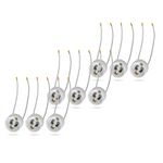 9x GU10 Lampenfassung Sockel aus Keramik mit Qualitäts Silikonkabel 