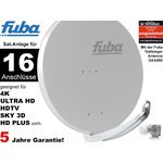 16 Teilnehmer Sat-Anlage - Fuba Profi85 HD16G 