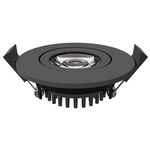 4 Stück - Luxna Lighting LXLEDDL5.5WCCT3-BK LED Downlight schwarz 