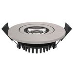 4 Stück - Luxna Lighting LXLEDDL5.5WCCT3-SN LED Downlight satin nickel 