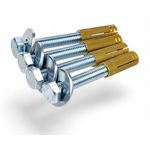 4er Set Messingdübel für Wandhalter XM-Line 
