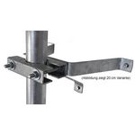 40cm Sat Mauerhalterset / Masthalter - XmediaSat MH400/60 