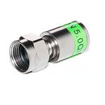 8 Stück - Cabelcon F-Stecker / F-Kompression-Stecker 5.0 mm short 