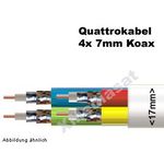 50 Meter - Antennenkabel - Quattrokabel 17mm 4 x 7 mm 