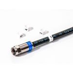50 Stück - Kabelmarkierer für Koaxialkabel STD15W-4 Zahl 4 weiß 