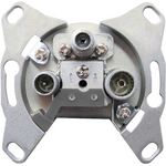 4 Stück - DUR-line 65007  SAT- Antennendose Durchgangsdose geeignet 