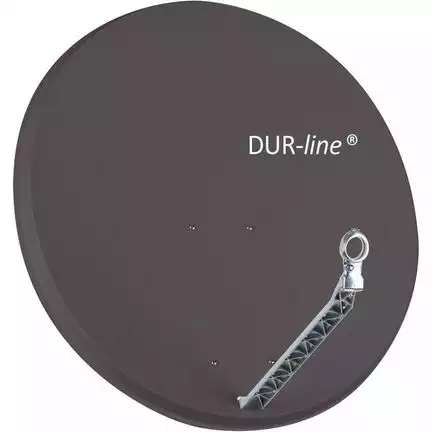 90cm Satellitenschüssel - DUR-line Select 85/90 A Ø: 90 cm Test 01.2017: sehr gut anthrazit (RAL 7012) Spiegel Feedarm und Rückenteil aus ALU