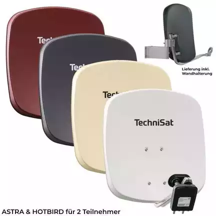 111112 Teilnehmer Sat-Anlage Astra / Hotbird - Technisat Digidish 45 + MBT <div class=MehrereVarianten>Mehrere Varianten</div>