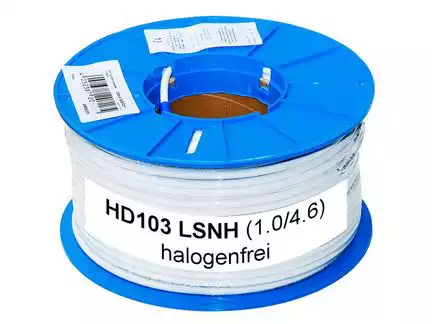 Antennenkabel - Ören HD 103 LSNH 6.8 mm Class A+ halogenfrei weiß Sat Kabel Meterware